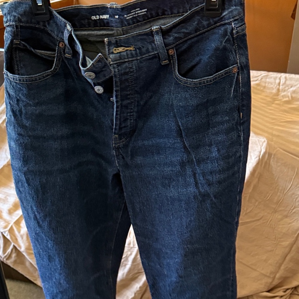 Old Navy Men's Dark Indigo Straight Jeans